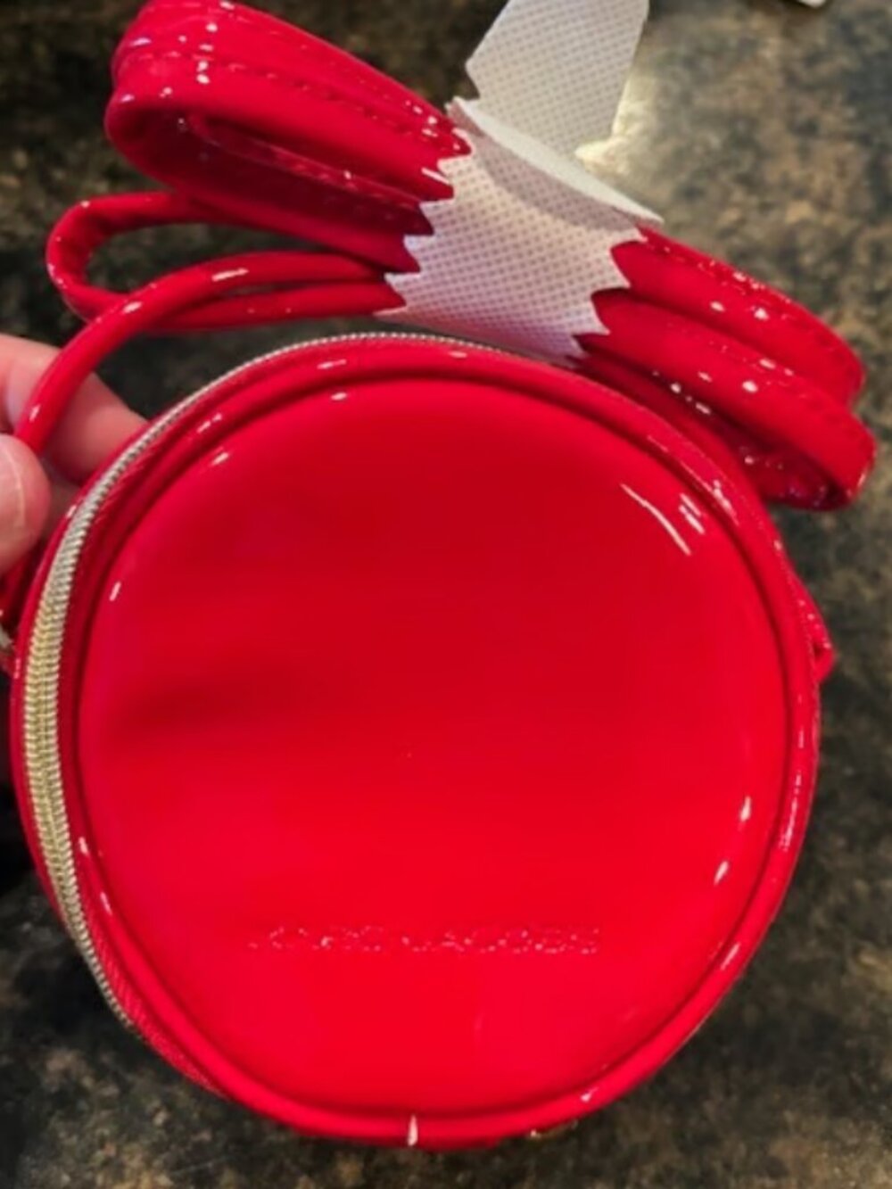 Marc Jacob's mini micro crossbody cherry red patent leather